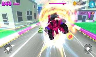 Superhero Car Racing: Toon Robot Car Transform screenshot 3