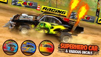 Superhero Car Racing Poster