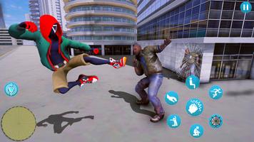 Squid Spider Super Hero City الملصق