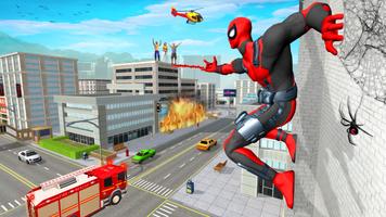 Flying Spider Hero: Rope Hero capture d'écran 1