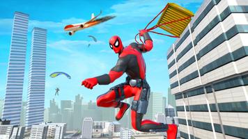 Flying Spider Hero: Rope Hero capture d'écran 2
