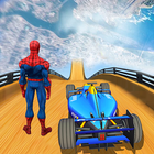 Superhero Formula Car Racing Stunts 3D أيقونة