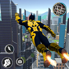 Flying Bat Superhero Man City icône