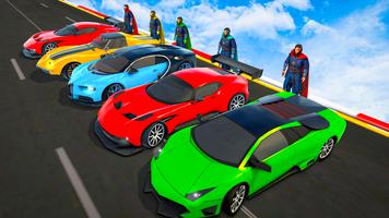 Superhero Car Stunt: Car Games Cartaz