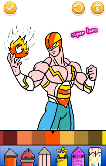 無料で「Super Heroes Coloring Pages Glitter & FireWorks」アプリの最新 ...