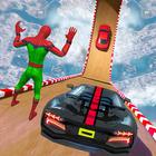 Superhero Mega Ramp Car: Top Stunt & Racing Game Zeichen