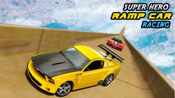 Superhero Mega Ramp Car: Top Stunt & Racing Game capture d'écran 3