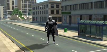 Moon Superhero Crime City الملصق