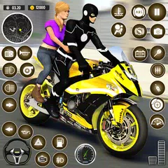 Baixar Superhero Bike Taxi: Bike Race XAPK