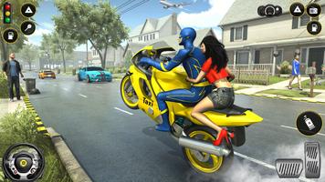 Superhero Bike Sim: jeu de tax capture d'écran 1