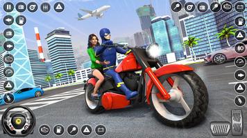 Superhero Bike Taxi Driving Ekran Görüntüsü 1
