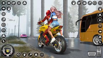 Superhero Bike Sim: jeu de tax capture d'écran 2