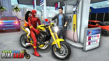 Superhero Bike Sim: Game Taksi syot layar 3