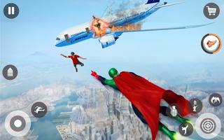 Flying Superhero- Spider Hero capture d'écran 1