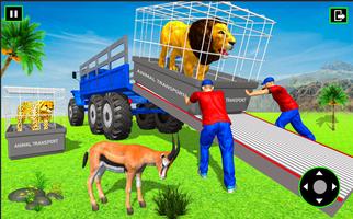 Zoo Animals Transport Trucking-poster