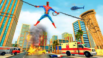 Flying Superhero Rescue Battle capture d'écran 1