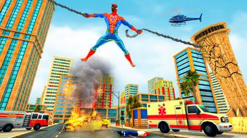 Flying Superhero Rescue Battle screenshot 1