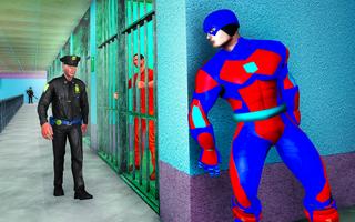 Superhero Robot Prison Escape Affiche