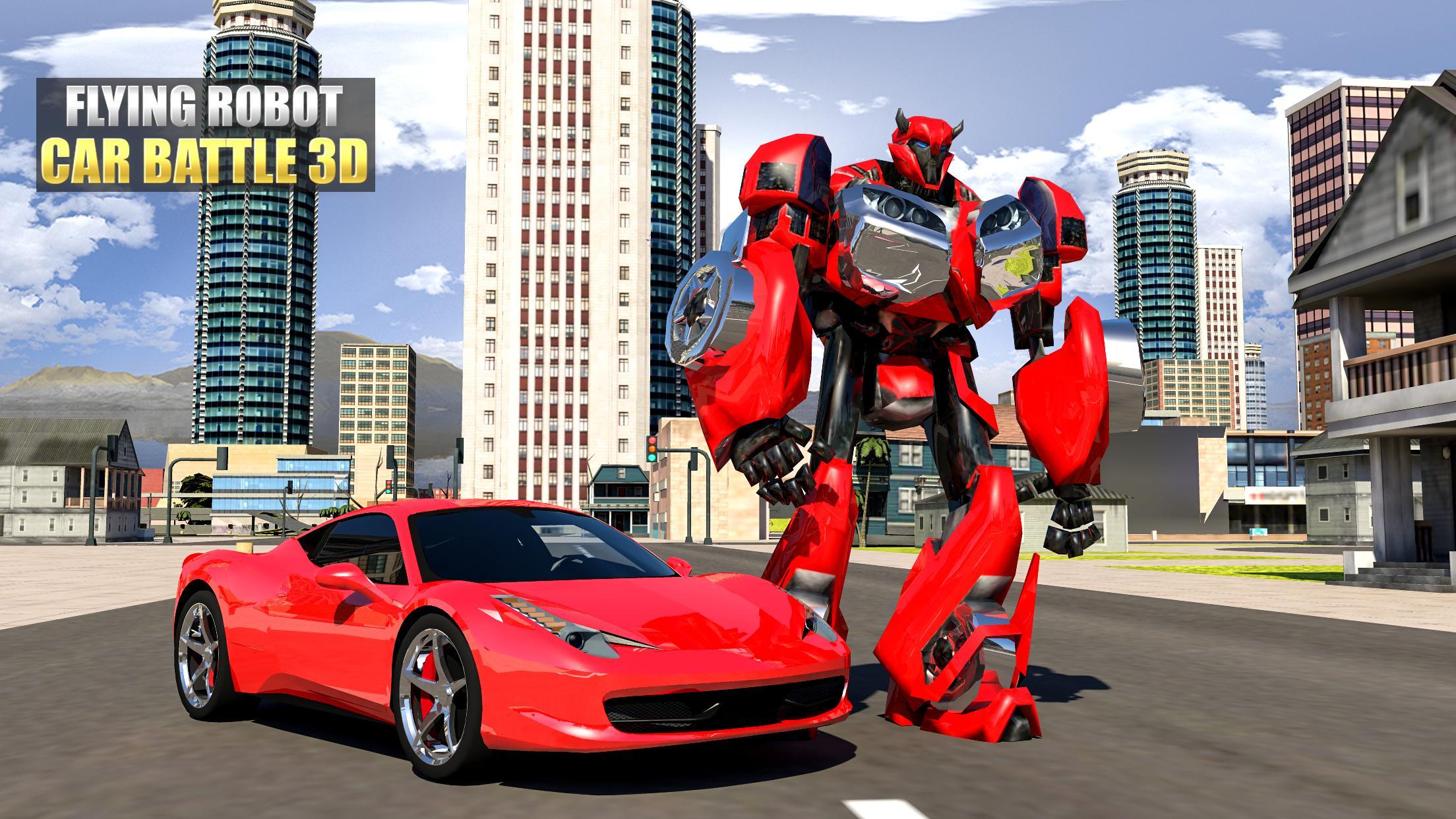 Flying Robot Car Simulator Real Rope Hero Game For Android Apk Download - how to get drone in vehicle simulator roblox youtube