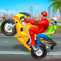 Passenger Bike Taxi Simulator: Superhero Games