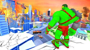 Incredible Green Superhero Sim poster