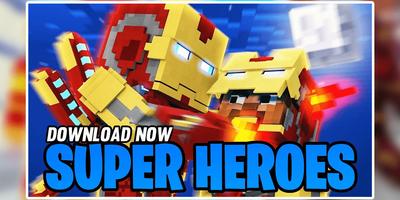Superheroes Mod for Minecraft  Affiche