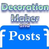 Decoration maker and Facebook posts - Keyboard icono