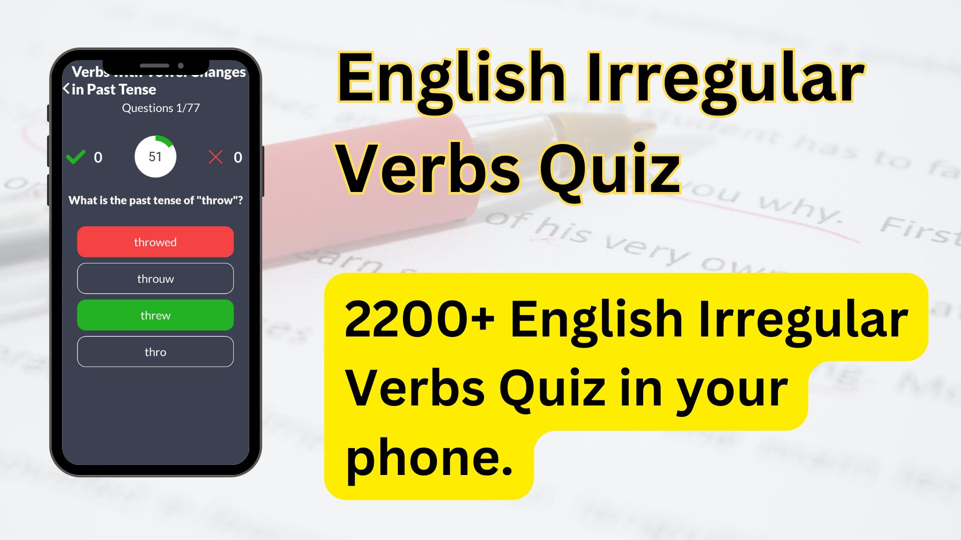 English Irregular Verbs Quiz Apk For Android Download English Irregular Verbs Quiz Apk For Android Download