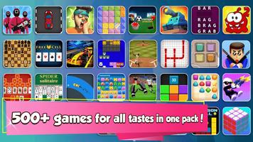 500+ Game IN 1 ( Contains Squid Game ) پوسٹر
