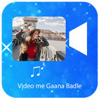 Video Me Gana Badle : Audio Video Editor Mixer icône