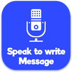 Speak to write Message icon