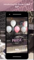 Pause الملصق