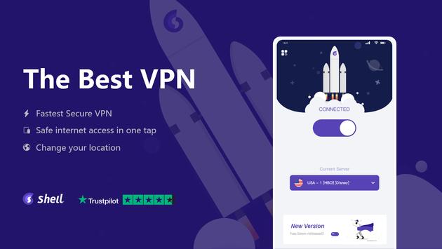 ShellVPN 免费VPN 代理 & 高度安全加密 海报