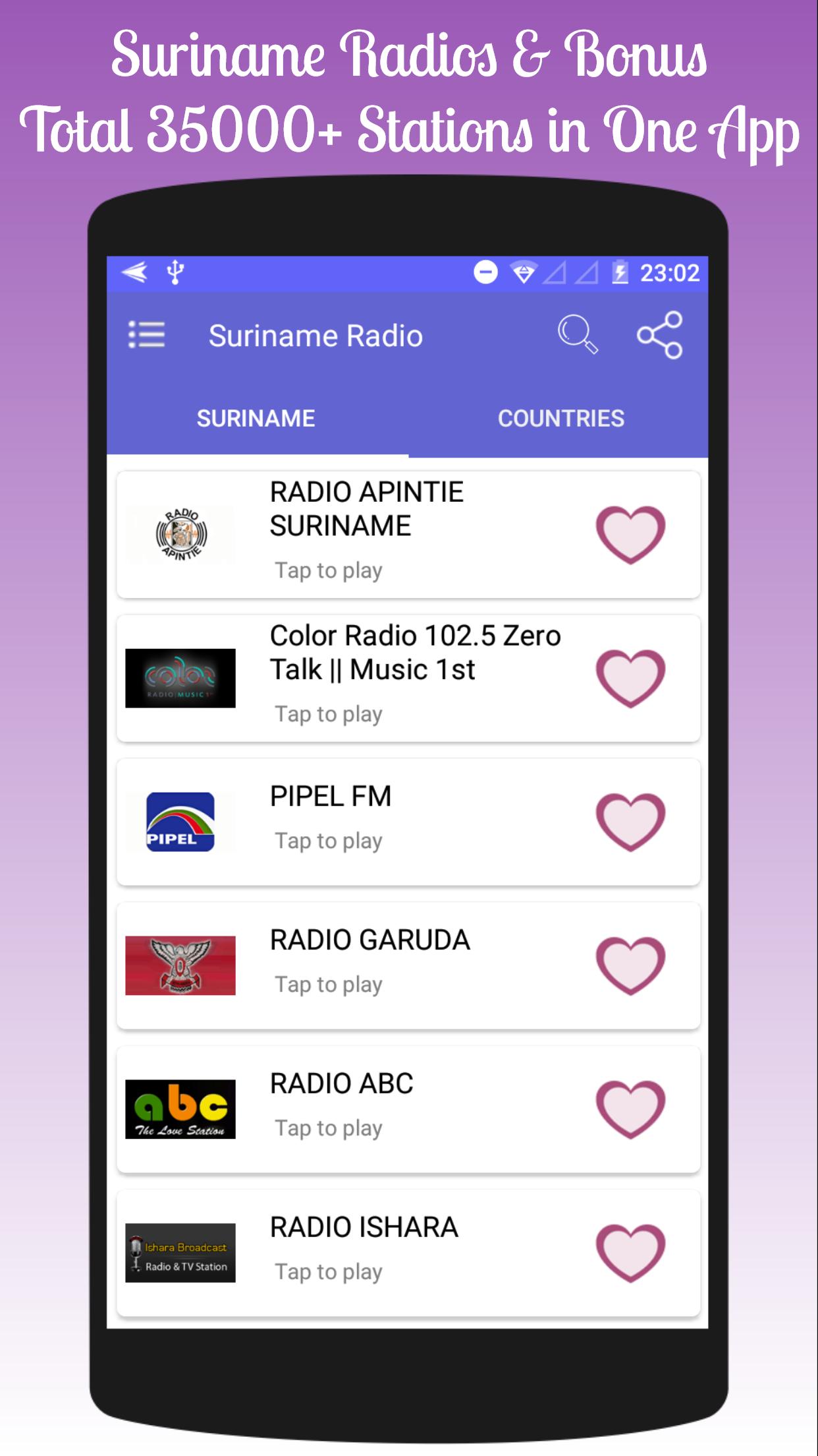 All Suriname Radios in One App APK pour Android Télécharger