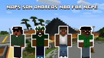 Maps san Andreas Mod for MCPE Affiche