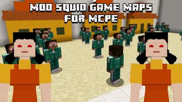 Mod Squid Game Maps for MCPE Affiche