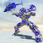 Air Robot Transform Helicopter Robot Battle War Zeichen
