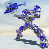 Air Robot Transform Helicopter Robot Battle War أيقونة