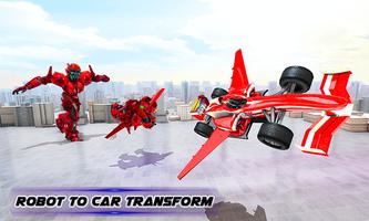 Formula Car Robot Transforming Plakat