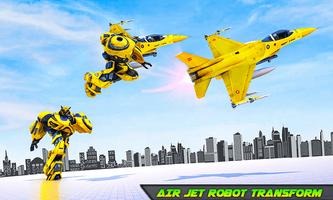 Air Jet Robot Transform : Robot Shooting Game اسکرین شاٹ 1