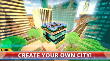New York City Craft: Blocky NYC Building Game 3D اسکرین شاٹ 2