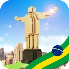 Brazil Craft: Blocky City Building Addicting Games Icon