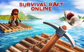 Survival on Raft Online War الملصق