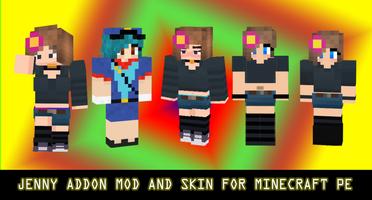 Jenny mod for Minecraft PE Affiche