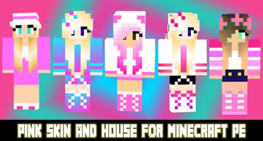 Pink girls House for Minecraft পোস্টার