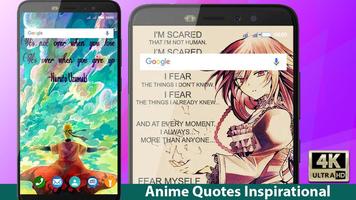 Anime Quotes Inspirational poster