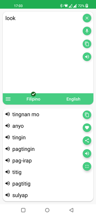 Filipino - English Translator screenshot 2