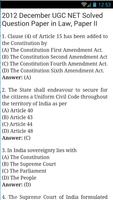LAW UGC Net Solved Papers 2-3  screenshot 2