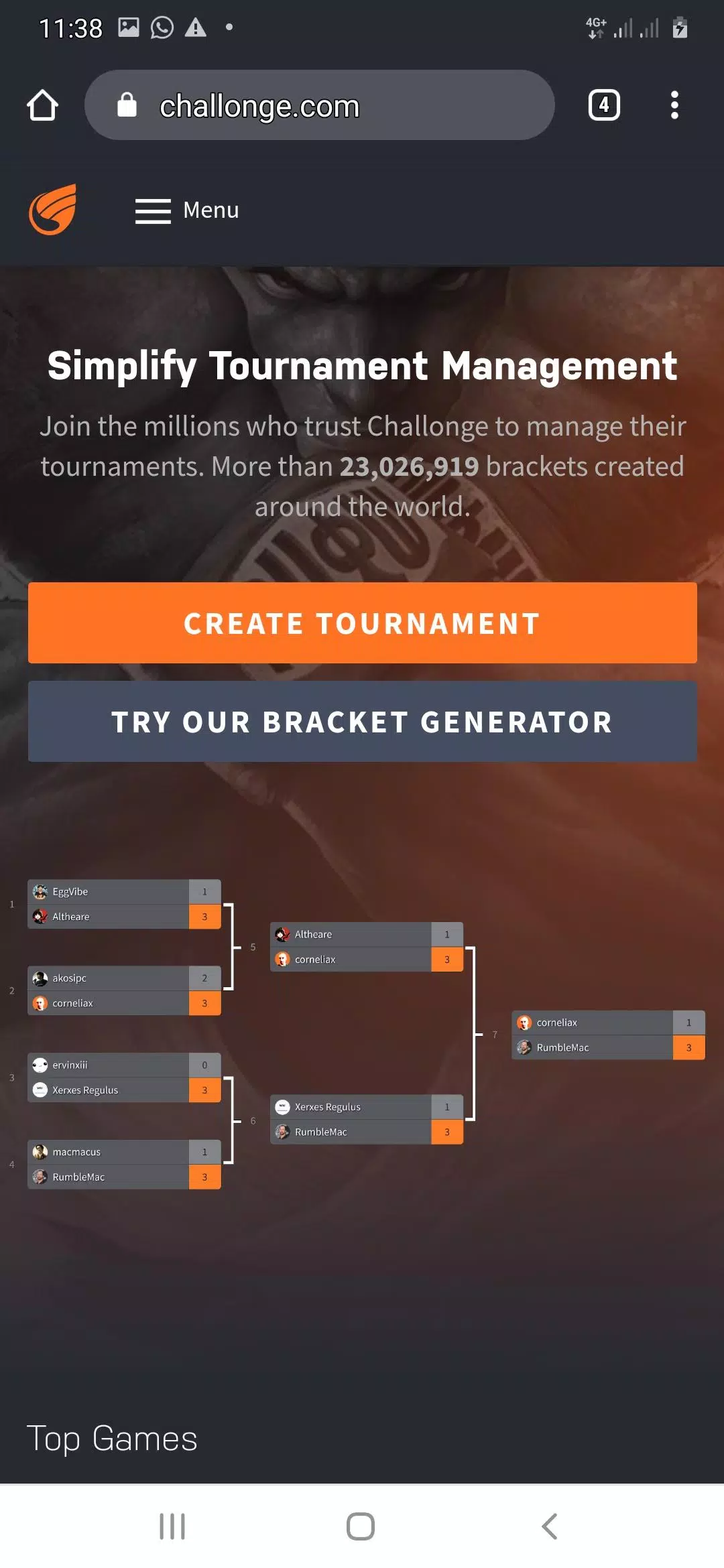 NBA Tournament maker - Challonge