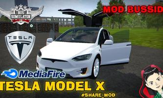 Mod Bussid Mobil Tesla Listrik پوسٹر